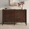 IDIMEX Kommode APOANA, Sideboard mit 6 Schubladen aus Massivholz skandi Nussbaum farben Bild 2