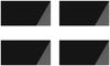 vidaXL Tischplatte 4 pcs Schwarz Glas 3429878 Bild 2