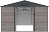 Vente-unique - ADELMO Gartenhaus Metall GrauBraun - B 372 cm x H 229 cm x L 330 cm Bild 3