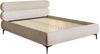 Selsey 'Roule Cord' Polsterbett 180x200 mit Cordstoff und schwarzen Füßen, Hellbeige Bild 4
