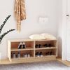 vidaXL Schuhregal 110x34x45 cm Massivholz Kiefer 813540 Bild 1