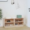 vidaXL Schuhregal 110x34x45 cm Massivholz Kiefer 813540 Bild 3