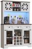REDOM Hochschrank Moderner Küchenschrank (mit Smart LED Beleuchtung, Hochschränke fürs Wohnzimmer,Seitenschrank mit Weinregal und Kippsicherung, 1-St, 120*40*180cm) Bild 2