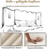 Merax Polsterbett Doppelbett 180×200 mit Leselampe und USB Type-C Ladefunktion, Stauraumbett Bettgestell mit Lattenrost aus Massivholz und Metall, Beige-Weiß, Cordstoff (Ohne Matratze) Bild 5