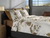 Heckett & Lane Twill Bettwäsche 135x200 Juliette natural Blätter Blüten grün Bild 5