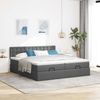 vidaXL Ottoman-Bett mit Matratzen Dunkelgrau 160x200 cm Stoff 3312030 Bild 3
