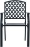 vidaXL Gartenstuhl-Set 7-tlg. Stapelbar Pulverbeschichteter Stahl 3283771 Bild 5