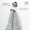 leevitex® Saunatuch Frottee XXL, (2-St), 80 x 200 cm, extra groß & saugfähig, Silber/Hellgrau Bild 3