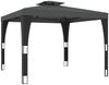 vidaXL Pavillon mit Doppeldach Anthrazit 2,98x2,98 m Stahl 368441 Bild 5