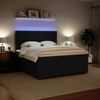 vidaXL Boxspringbett mit Matratze Schwarz 180x200 cm Samt 3293280 Bild 5