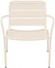 Vente-unique - MIRMANDE Gartensitzgruppe Metall Beige - B 67,5 cm x H 71,5 cm x L 60 cm Bild 2