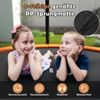 Trampolin outdoor mit Leiter Gartentrampolin rund mit Sicherheitsnetz Ø244cm Orange Bild 5