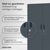 STEELSØN 'Regulus' Aktenschrank, Metall, anthrazit, 140x90x40cm, abschließbar, Metallschrank mit 4 Fächern, geeignet als Werkzeugschrank Bild 3