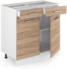 Küchenunterschrank R-Line Sonoma 80 cm ohne Arbeitsplatte Vicco Bild 3