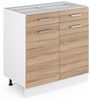 Küchenunterschrank R-Line Sonoma 80 cm ohne Arbeitsplatte Vicco Bild 4