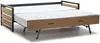 Vente-unique - BOSTON Bett MetallHolz, PlatteHolz, Platte Beige - B 98,5 cm x H 62 cm x L 200 cm Bild 4