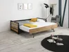 Vente-unique - BOSTON Bett MetallHolz, PlatteHolz, Platte Beige - B 98,5 cm x H 62 cm x L 200 cm Bild 2