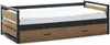 Vente-unique - BOSTON Bett MetallHolz, PlatteHolz, Platte Beige - B 98,5 cm x H 62 cm x L 200 cm Bild 3