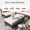 PHI VILLA Gartenlounge-Set, (4 x Fächer-Sofa, 1 x Armloser Stuhl, 2 x Ottomane, Polyethylen-Rattan) Bild 3
