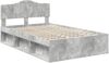 vidaXL Bettrahmen Beton Grau 135 x 190 cm Massives Kiefernholz 3412910 Bild 4