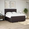 vidaXL Boxspringbett mit Matratze Dunkelbraun 180x200 cm Stoff 3292131 Bild 3