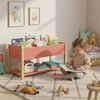 Bellabino 'Teme' Kinderbücherregal, terrakotta, 80x40x44 cm, Holz, Montessori Kinderregal mit 4 Fächern und Ablagefläche Bild 2