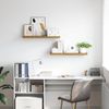 vidaXL Wandregal 2 pcs Braun 90 x 23,5 x 4 cm Holzwerkstoff 42019954 Bild 4