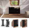 Küchenschrank für Dachschrägen R-Line Schwarz Hochglanz 60 cm mit 2 Türen Vicco Bild 2