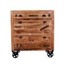 RUSTIC Schuhschrank Lackiertes Mangoholz Natur Bild 3