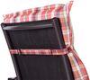 Prato Polsterauflage Sesselauflage Gartenstuhl PE 50 x 100 x 8 cm Rot / Weiß Bild 3