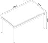 En Casa 'Hemnes' Esstisch für 4 Personen, Eiche-Optik, 120x70 cm Bild 2