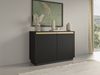 AX LIVING Kleine Kommode Lirio K103 103 cm modern und stilvoll schwarz Bild 2