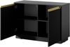 AX LIVING Kleine Kommode Lirio K103 103 cm modern und stilvoll schwarz Bild 4
