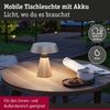 Akkuleuchte Lirox IP44 White Switch Champagner, Schwarz Bild 2