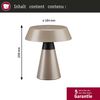 Akkuleuchte Lirox IP44 White Switch Champagner, Schwarz Bild 5