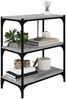 Bücherregal | Standregal Grau Sonoma 60x33x70,5 cm Holzwerkstoff und Stahl Bild 4