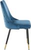 loft24 Esszimmerstuhl Inge (Set, 2 St), Stuhl Set, modernes Design, Samtbezug, Metallgestell Bild 3