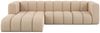 Kaiser Möbel Ecksofa Grand L 287 cm aus Veloursstoff Salvador, Einzelartikel, moderne Form,Hoher Sitzkomfort,Pflegeleichter Veloursstoff Bild 2