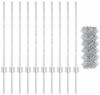 vidaXL Zaun mit Pfosten Silber 3336295 Bild 5