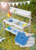 roba Matschküche 'Outdoor+' - abnehmbare Abdeckung - 2 Kunststoff-Wannen - wetterfest - Grau Bild 5