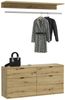 Garderobe Set Line-Up in Eiche 121 cm Bild 5