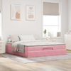 vidaXL Ottoman-Bett mit Matratze Rosa 160x200 cm Samt 3311200 Bild 3