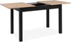 Esstisch >Coburg< ausziehbar 160cm, Artisan Eiche / Schwarz - 120/160x76,5x70cm (BxHxT) Bild 5