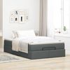vidaXL Ottoman-Bett mit Matratze Dunkelgrau 120x190 cm Stoff 3311093 Bild 3