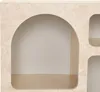 Vente-unique - LUELA Konsole Holz, Platte Beige - B 37 cm x H 74 cm x L 80 cm Bild 4