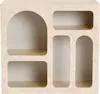 Vente-unique - LUELA Konsole Holz, Platte Beige - B 37 cm x H 74 cm x L 80 cm Bild 2
