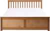 Bett mit Lattenrost Kiefernholz OLENDON 160x200 cm Braun Bild 4