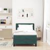 vidaXL Boxspringbett mit Matratze Dunkelgrün 90 x 190 cm Samt 3339077 Bild 3