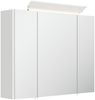 Badmöbelset Taifun 80cm 2tlg mit Spiegelschrank weiß Hgl : Weiss hochglanz Bild 4