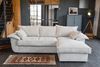 KAWOLA Sofa DAMETO Ecksofa Bettsofa Schlafsofa mit Stauraum Cord weiß Recamiere rechts 77 x 174 x 266 cm Bild 2